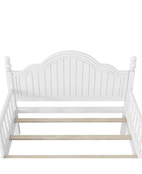 Streamdale Furniture Wood Twin Platform Bed with Headboard/Footboard