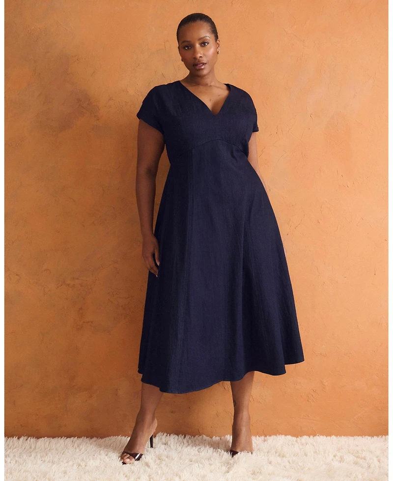 Estelle Abbie Denim Midi Dress