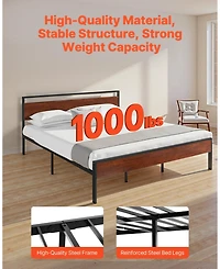 Gouun Platform Bed Frame with Storage and Noise Free Design