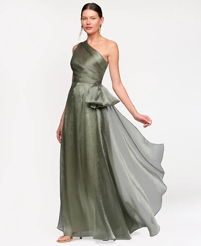 Js Collections Women's Metallic One-Shoulder Dress