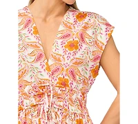 CeCe Women's V-Neck Multi Tie Dress
