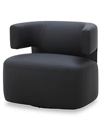 Clarie Leather Accent Swivel Chair