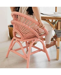 Momiji Maya Handcrafted Rattan Kids Chair with cushion