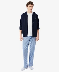 Lacoste Men's Short-Sleeve T-Shirt and Pajama Pants, 2-Piece Set