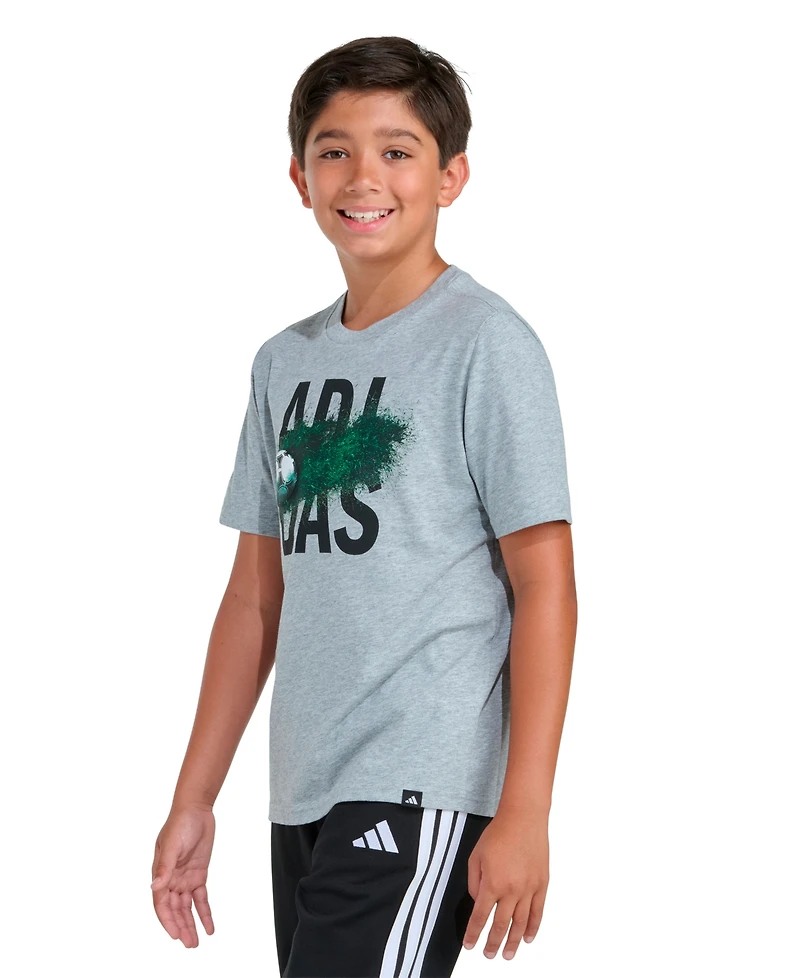 adidas Boys' 8-20 Short-Sleeve Soccer Graphic T-Shirt