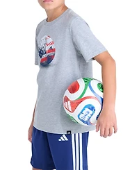 adidas Boys' 8-20 Usa Photoreal Soccer Short-Sleeve T-Shirt