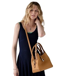 Kate Spade New York Deco Small Pebbled Leather Crossbody Tote Bag