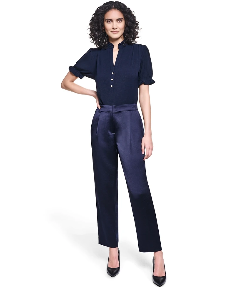 Karl Lagerfeld Paris Women's Mid-Rise Pants