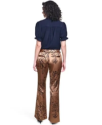 Karl Lagerfeld Paris Women's Mid-Rise Full Length Pants