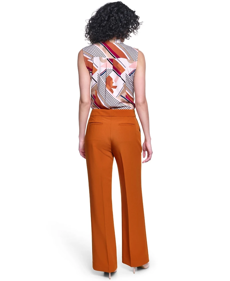Karl Lagerfeld Paris Women's Full Length Mid-Rise Pants