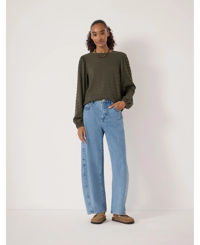 Hush Women's Thalia Seersucker Jersey Top