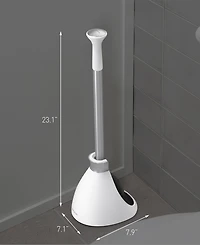 Simplehuman Toilet Plunger with Magnetic Caddy Holder