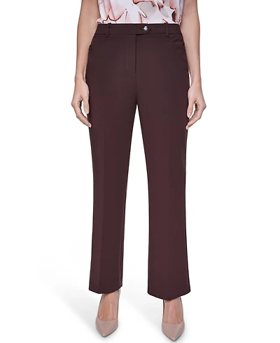 Calvin Klein Petite Mid-Rise Straight Pants