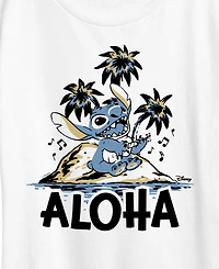 Hybrid Apparel Plus Lilo Stitch Aloha Island Short-Sleeve Graphic T-Shirt
