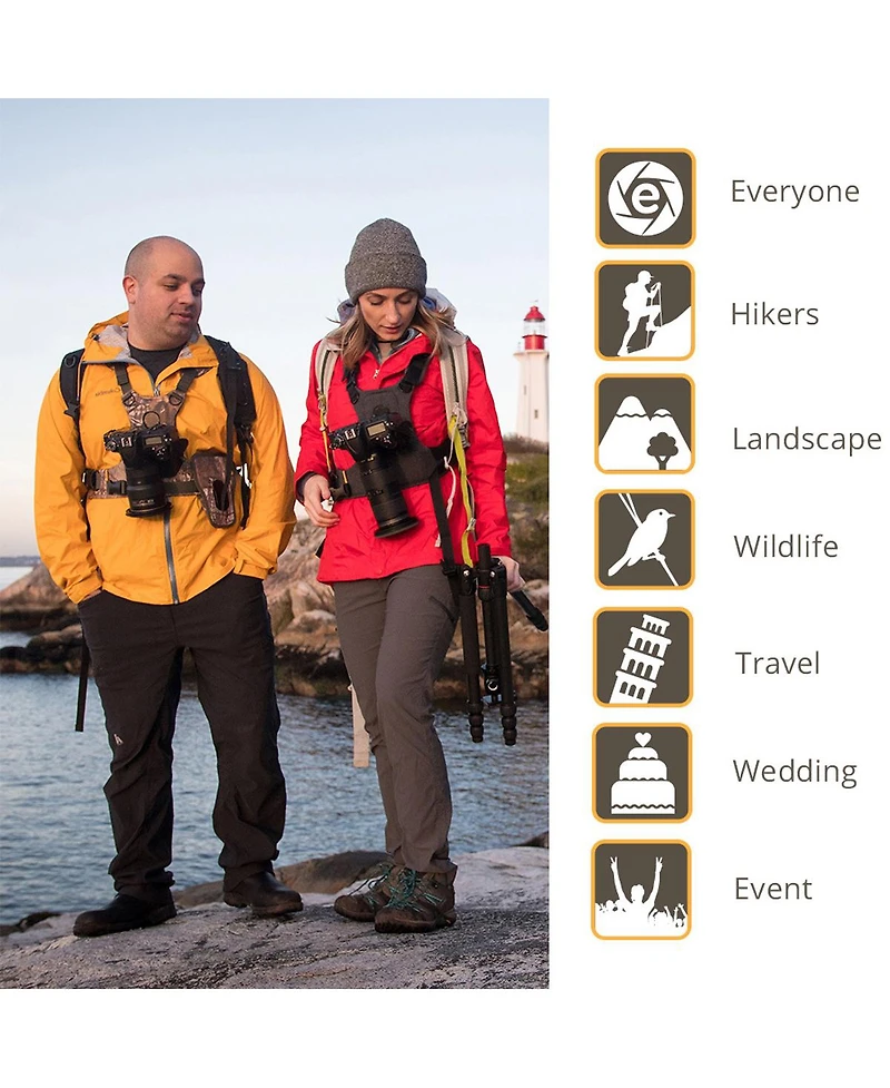 Cotton Carrier G3 Harness System for Dslr Camera with Long Lens