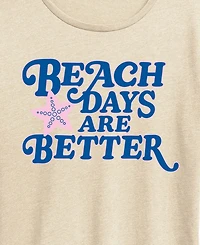Hybrid Apparel Plus Instant Message Beach Days are Better Short-Sleeve Graphic T-Shirt