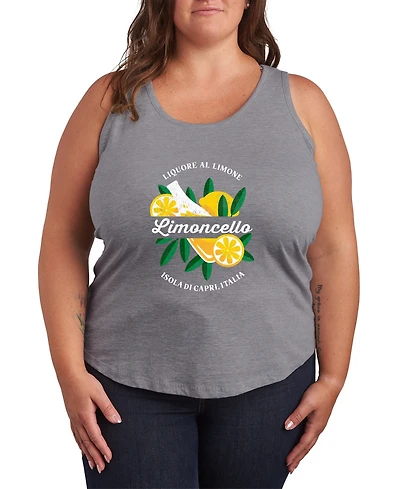 Hybrid Apparel Plus Instant Message Limoncello Racerback Graphic Tank Top