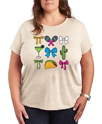Hybrid Apparel Plus Instant Message Cinco De Mayo Bows Short-Sleeve Graphic T-Shirt