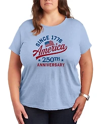 Hybrid Apparel Plus Instant Message America 250 Short-Sleeve Graphic T-Shirt
