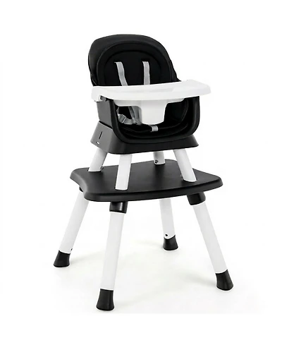 Gouun Baby Convertible 8-in-1 Baby Feeding Chair with Dual-Side Tabletop and Booster Seat