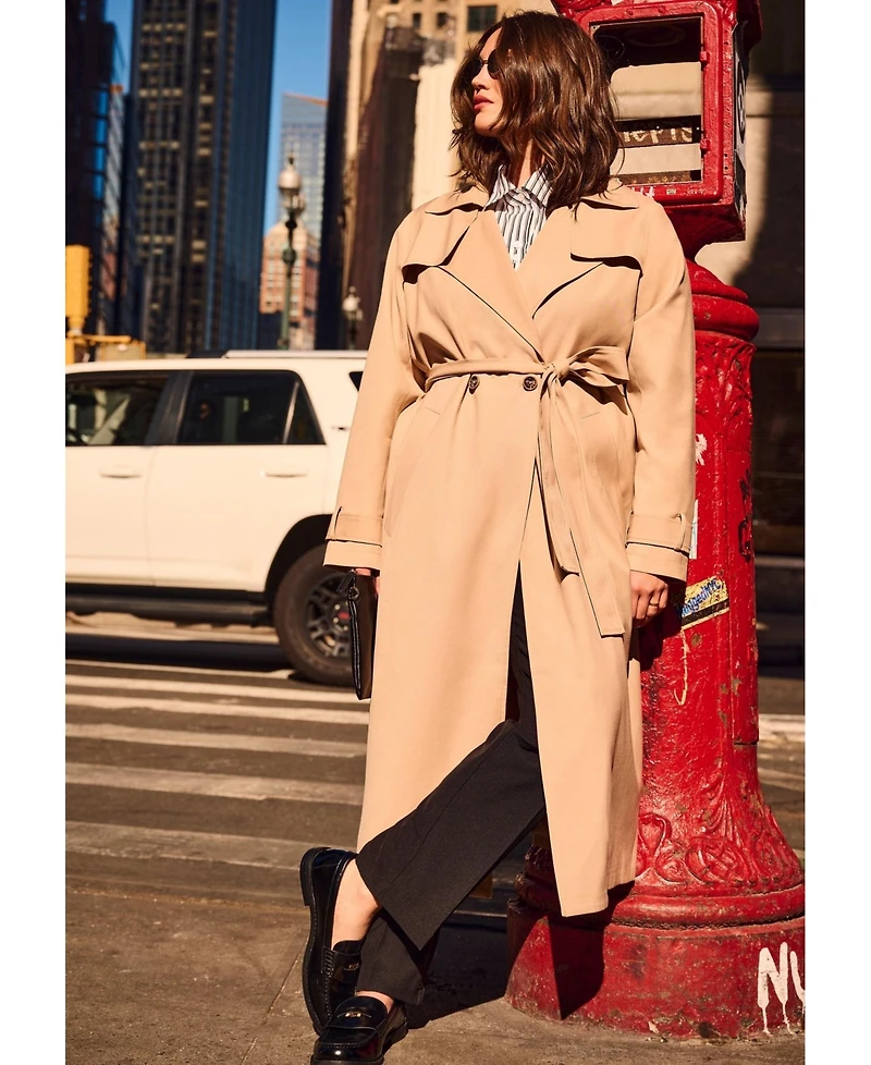 Avenue Women's Belted Trench Coat