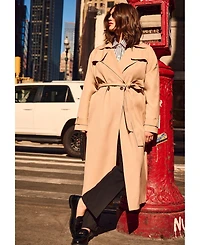 Avenue Women's Belted Trench Coat