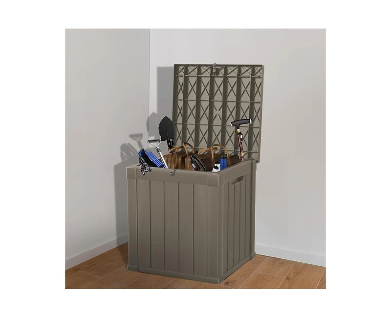 sumyeg 50 Gallon Compact Outdoor Resin Deck Box