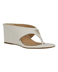 Guess Women's Marchon Thong Slip-On Wedge Sandals