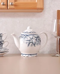 222 Fifth Adelaide Blue Teapot, 22 oz.