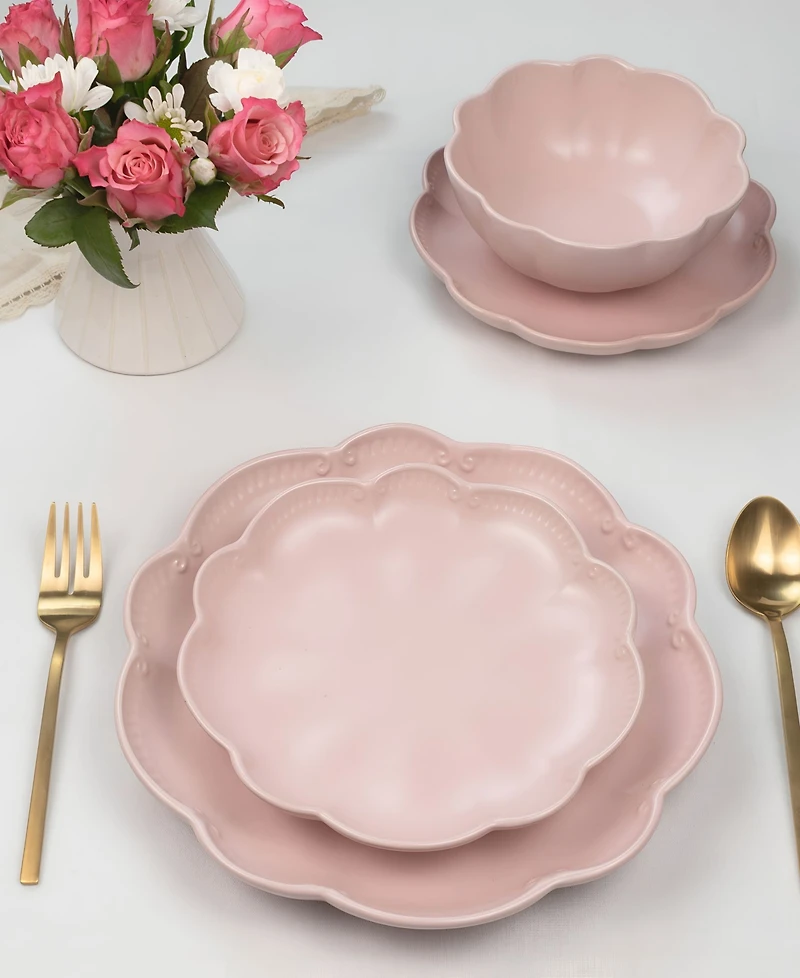 Sango Bethany Green 12-Pc. Dinnerware Set, Service for 4