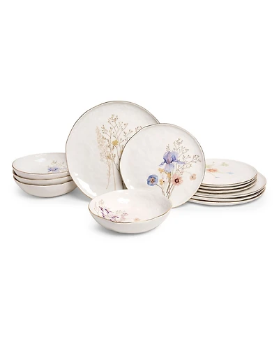Sango Gansevoort Wildflower 12-Pc. Dinnerware Set, Service for 4
