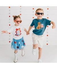 Sweet Wink Little Boys Patriotic Pup Patch Short Sleeve T-Shirt