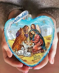 G.DeBrekht Limited Edition Nativity Glass Ornament