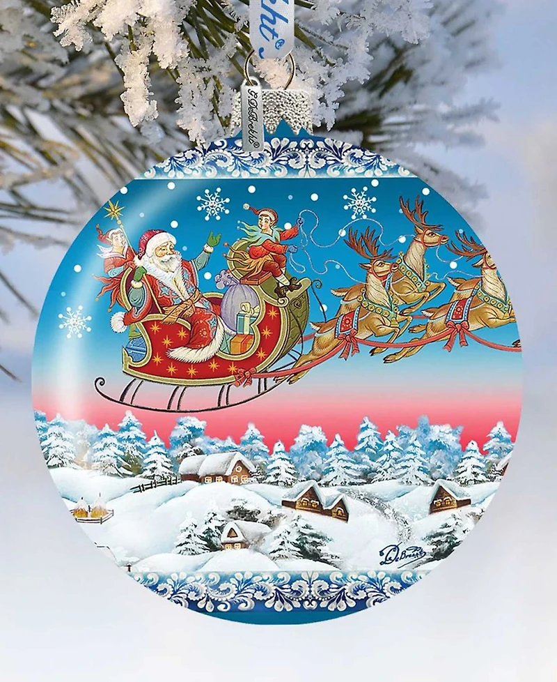 G.DeBrekht Limited Edition Oversized Up-Up Away Ball Glass Ornament