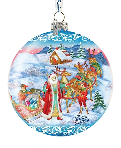 G.DeBrekht Limited Edition Oversized Beloved Courier Glass Ornament