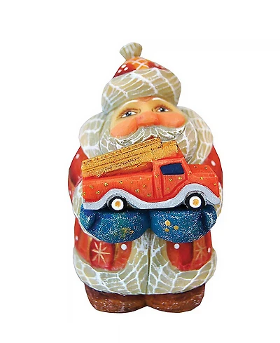 G.DeBrekht Mini Firefighter Santa Figurine
