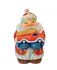 G.DeBrekht Mini Firefighter Santa Figurine