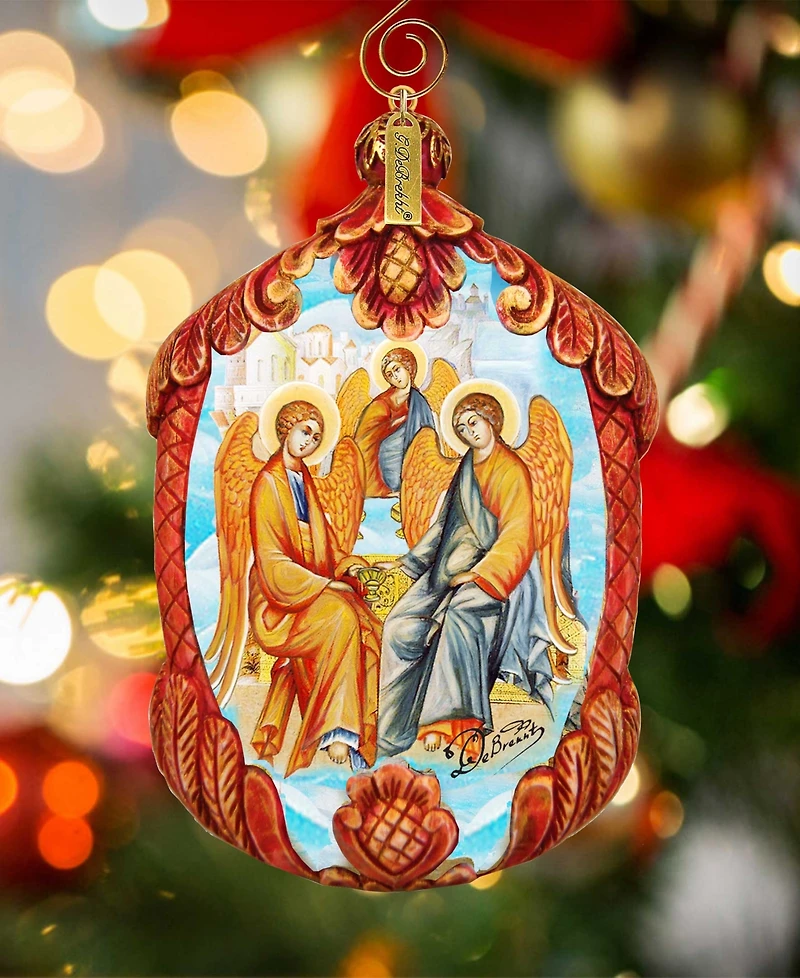 G.DeBrekht Hand Painted Trinity Scenic Ornament