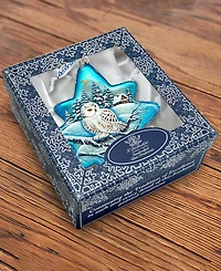 G.DeBrekht White Owl North Star Holiday Ornament