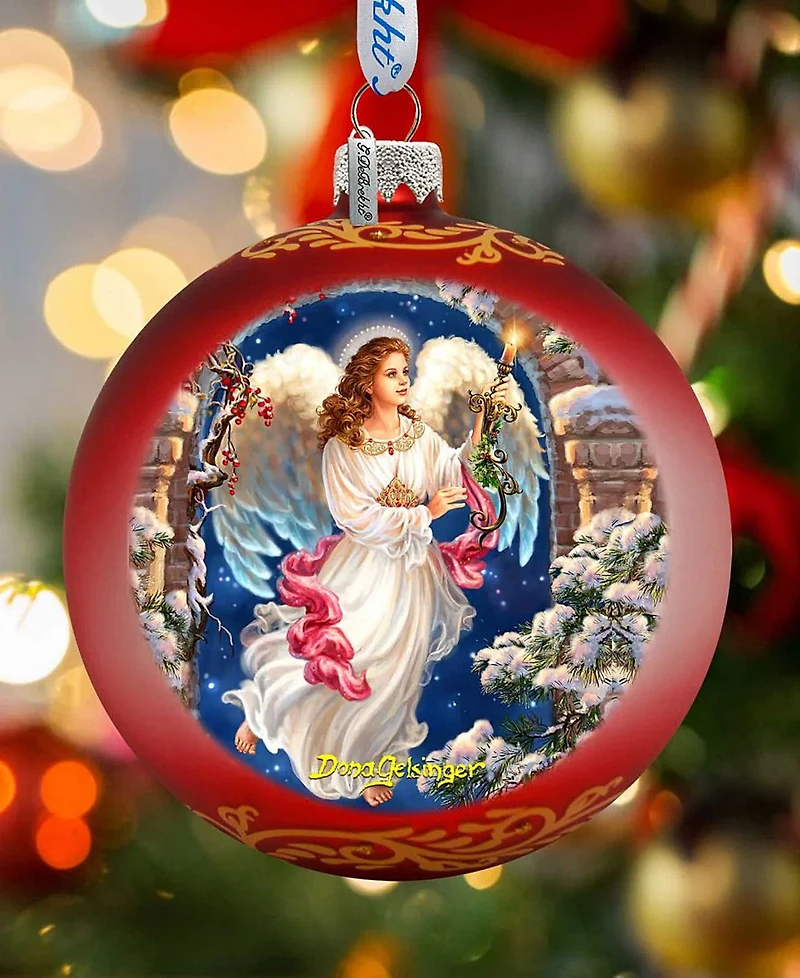 G.DeBrekht Angel In The Arch Glass Ornament