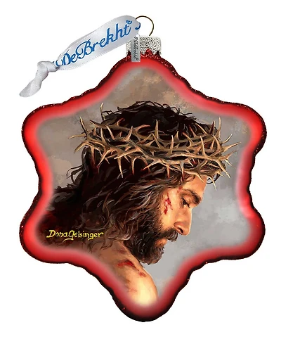 G.DeBrekht Father Forgive them Snowflake Holiday Ornament