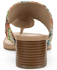 Style & Co Women's Brandyy Embellished Raffia Sandals, Exclusively at Macy's