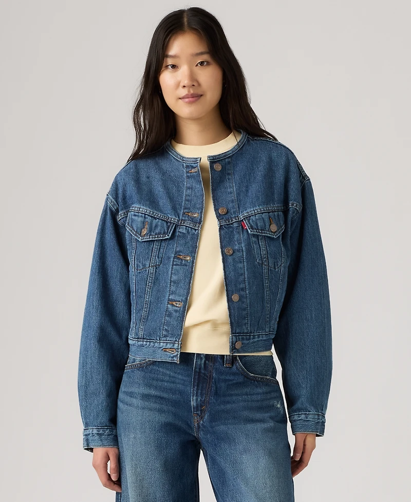 Levi's Women's 90's Collarless Shrunken Trucker Jacket