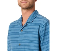 O'Neill Men's Striped Herringbone Camp Collar Shirt