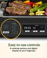 Cuisinart 14.6" FlavorBoost 8-in-1 Outdoor Electric Grill