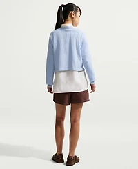 Nike Women's Sportswear Chill Waffle Oversized Long-Sleeve Henley Top
