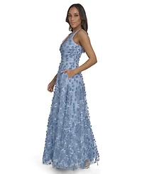 Eliza J Women's V-Neck Sleeveless Ball Gown