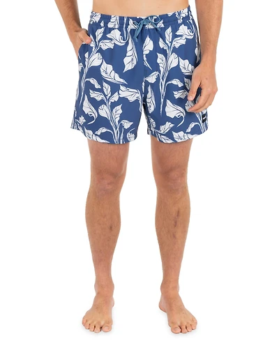 Hurley Men's Regular-Fit Floral Print Swim Shorts