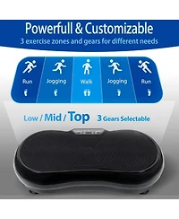 Zeny Vibration Plate Exercise Machine, Whole Body Workout Vibration Fitness Platform for Weight Loss, Toning Wellness, Home Gym Equipment