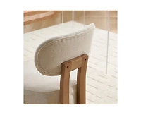 sumyeg Wooden Dining Chairs Set of 2 with Upholstered Fabric Seat for Kitchen and Dining Room